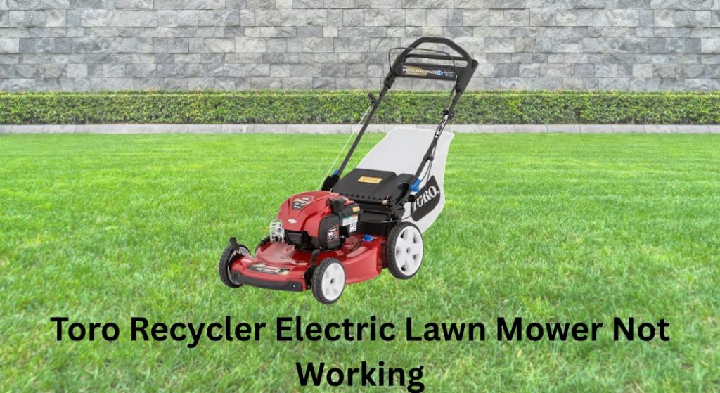 Toro Recycler Electric Lawn Mower