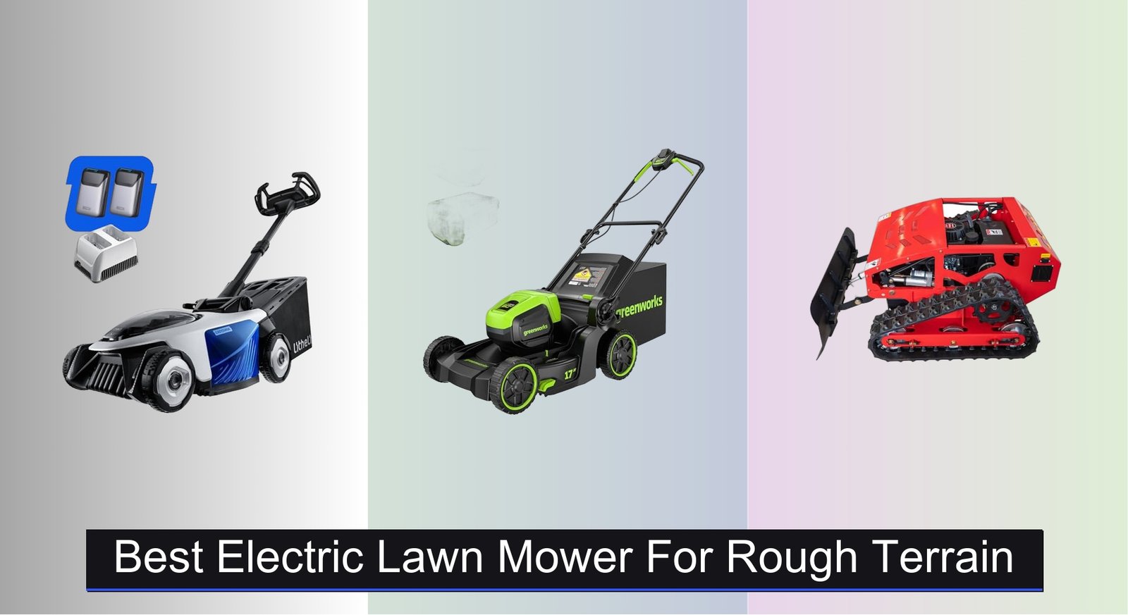 Image showcasing 8 Best Electric Lawn Mowers for Rough Terrain 2026